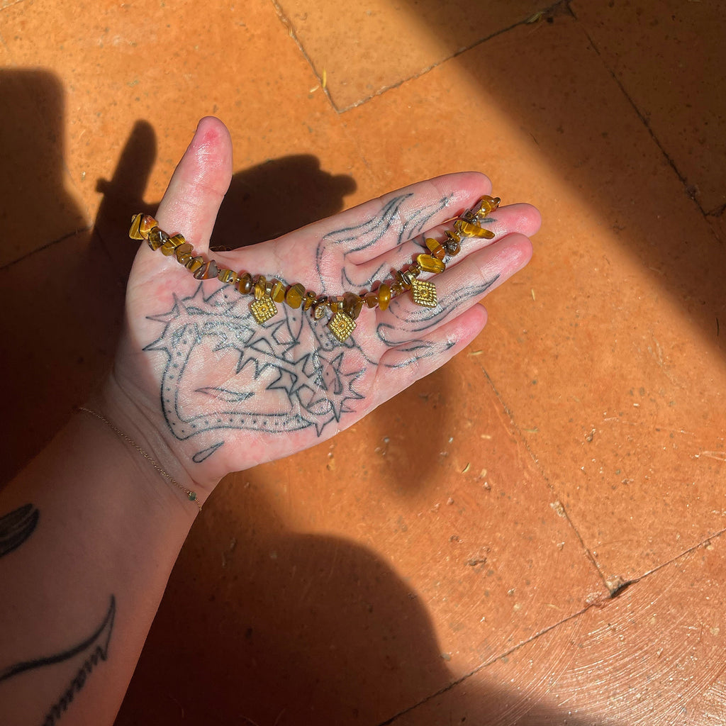 Collana chips occhio di tigre