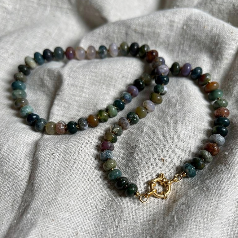 Girocollo in agata indiana